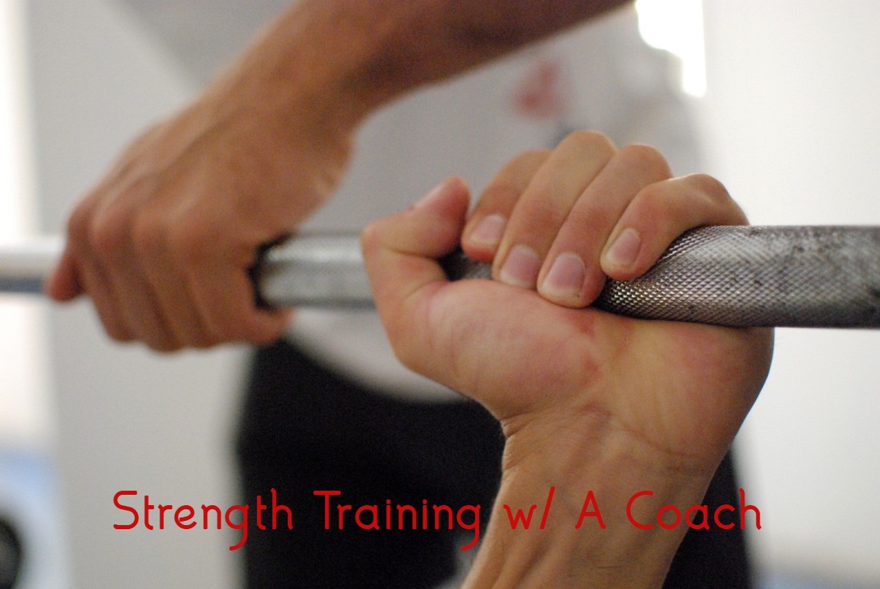 Strength training with a coach